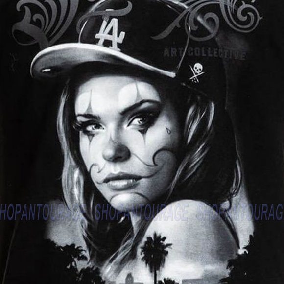 Sullen Art Collective L.A. Chica Standard SCM3281 Short Sleeve T-shirt For Men - Picture 4 of 5